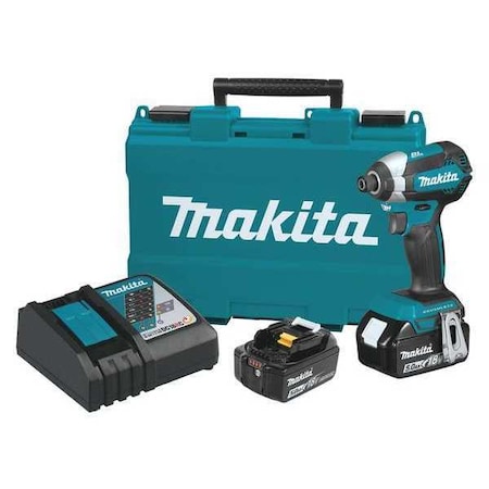Makita 18V LXT Brushless 1/4" Hex Impact Driver Kit (5.0Ah) XDT13T