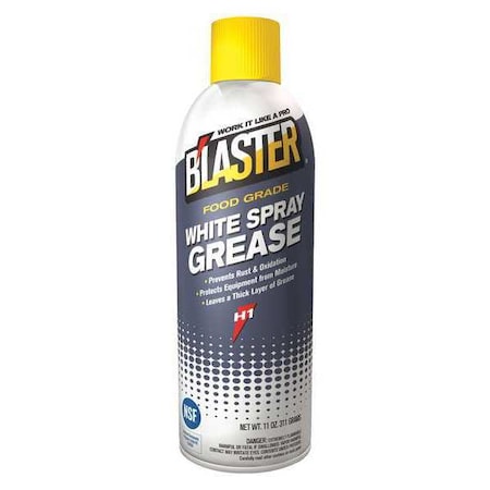 Blaster Grease, White, Mineral Base Oil, 11 Oz. 16-WG-FG