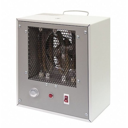 Dayton Portable Electric Heater, 1500/750, 120V AC, 1 Phase, 5118 / 2560 BtuH, Non-Oscillating 402M62