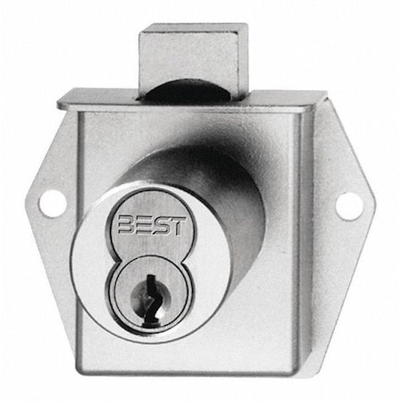 Best Deadlocking Cabinet Lock, Satin Chrome 5L7MD2626T