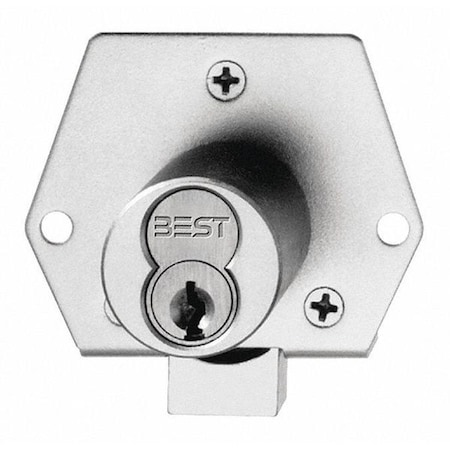 Best Latchbolt Cabinet Lock, Satin Chrome 5L7RD5612