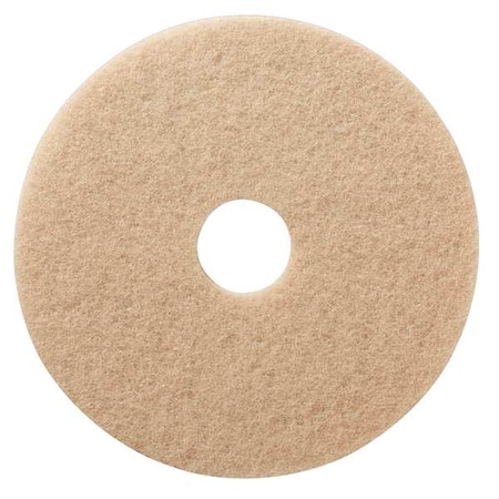 Tough Guy Burnishing Pad, Tan, Size 24", Round, PK5 402V93