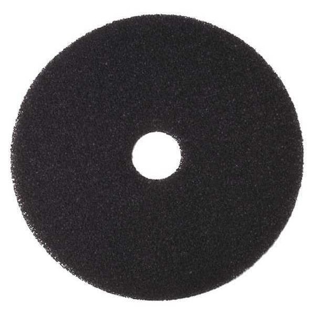 Tough Guy Stripping Pad, Black, Size 16", Round, PK5 402V99