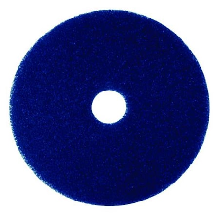 Tough Guy Cleaning Pad, Blue, Size 12", Round, PK5 402W06