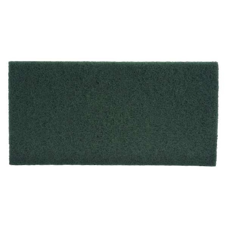 Tough Guy Scrubbing Pad, Green, Size 20" x 14", PK10 402W25