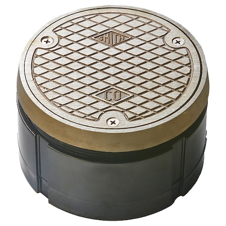 Jay R. Smith Manufacturing Floor Cleanout, Nickel Bronze, 5-3/4 in. 4020NBTOP4-NS