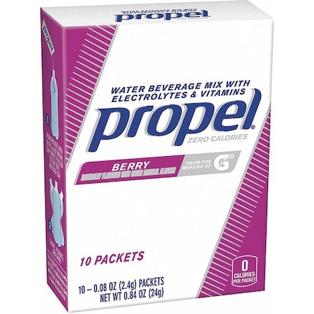 Propel Beverage Powder Mix with Electrolytes 16 oz., Berry, Pk10 01087