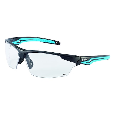 Bolle Safety Tryon, Safety Glasses, Anti-Fog, Anti-Static & Anti-Scratch, Clear Lens, Blue/Black Frame 40301