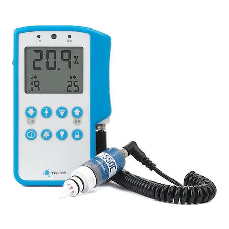Maxtec Oxygen Monitor, +/-1 percent Accuracy, LCD R230P01