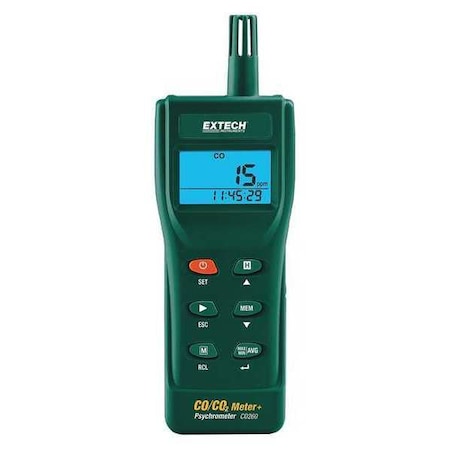 Extech Carbon Monoxide/Carbon Dioxide IAQ Meter CO260