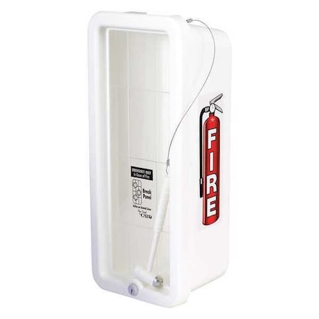 Cato Fire Extinguisher Cabinet, Surface Mount, 19 1/4 in Height, 5 lb 105-5 WWC-H
