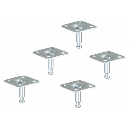 Zoro Select Caster Mount, 7/32" Mount, Bolt Dia 404L10