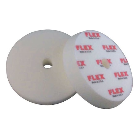Flex North America Polishing Pad, 5-1/2" Size, Foam, White 750126