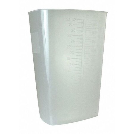 OakRidge Products 1000ml Triangular Graduated Container, Translucent, PP (10 Count)