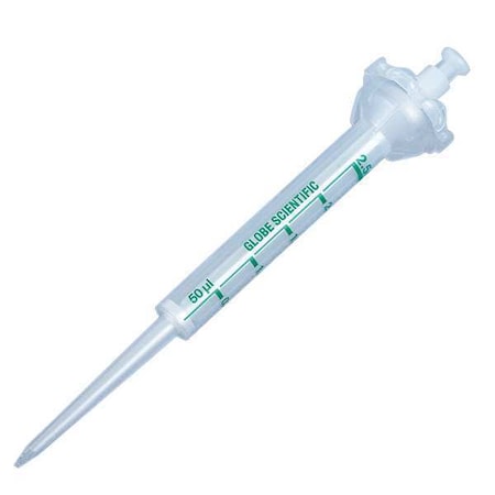 Globe Scientific Dispenser Syringe Tip, Clear, 250uL, PK100 3926