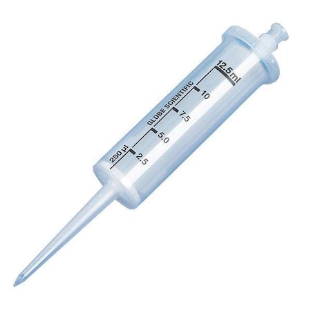 Globe Scientific Dispenser Syringe Tip, Clear, 1250uL, PK100 3929S