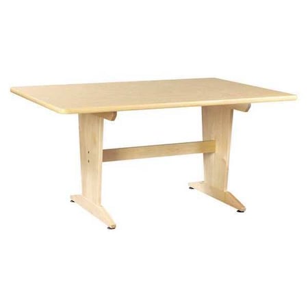 Diversified Spaces Table, Natural Birch, Wood Frame, 42" D PT-62PNB