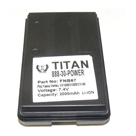 Banshee Battery, Lithium-Ion, Fits Vertex QVB-67L