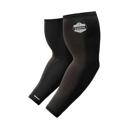 Ergodyne Protective Sleeve, 16 9/10 in Length, Black, 1 PR 6690