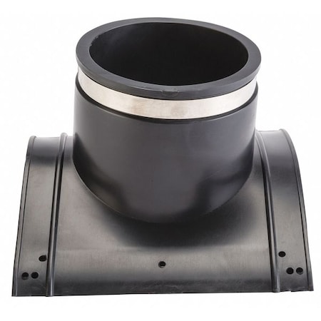 Zoro Select Flexible Tap Saddle Tee, Plastic, 4.3 psi DXTS-4