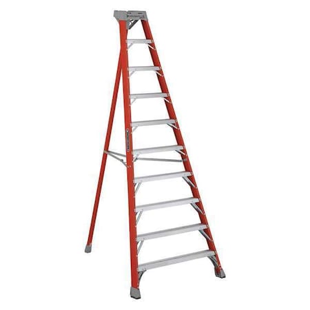 Louisville 10 ft Fiberglass Tripod Stepladder, 300 lb Capacity FT1510