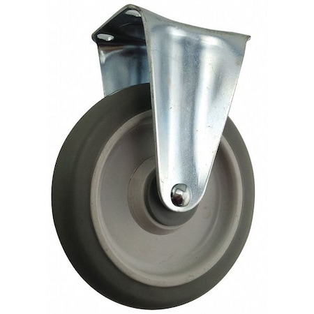 Zoro Select Plate Caster, 6" Wheel Dia, 325 lb., Rigid 406P66