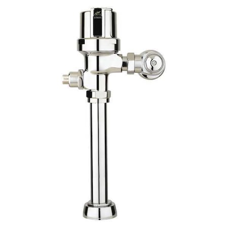 Amtc Valve Toilet Automatic Flush Valve, 1.28 gpf gpf, Polished Chrome, 1 in, 1 1/2 in Spud Coupling AEF-801-CT-12
