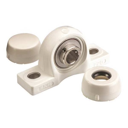 Ntn Pillow Block Bearing, 1-3/16" Bore, PBT/SS SUCPPL206-19CCFG1
