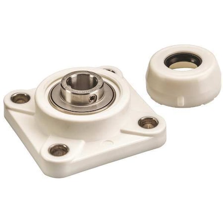 Ntn Flange Bearing, 4-Bolt, 1-1/4" Bore Dia. SUCFPL207-20C0FG1