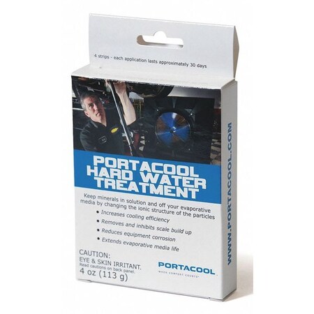 Portacool Hard Water Treatment, 0.75 lb., 4 Strips PARPACHWTB00