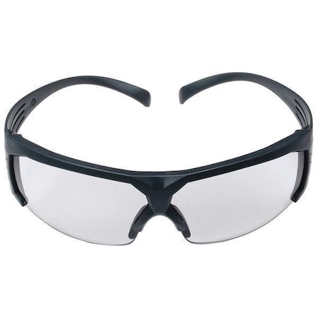 3M SecureFit 600, Safety Glasses, Anti-Fog, Gray Lens, Gray Frame, Half-Frame SF607SGAF