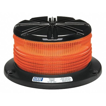 Ecco Beacon Light, Amber, 3-7/64" H 7460A