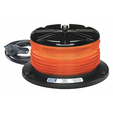 Ecco Beacon Light, Amber, 3-7/64" H 7460A-VM