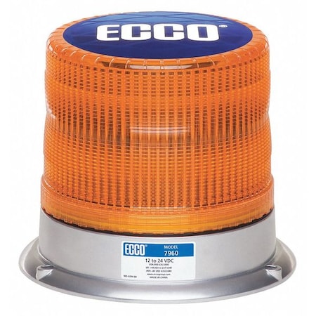 Ecco Beacon Light, Amber, 5-39/64" H 7960A