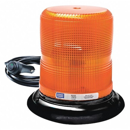 Ecco Beacon Light, Amber, 7" H 7970A-VM