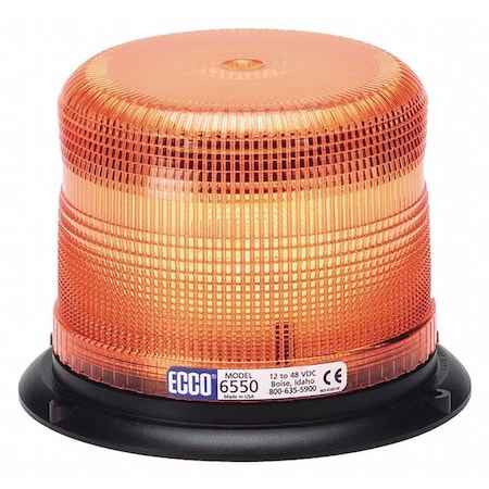 Ecco Strobe Beacon, Amber, 5" H 6550A