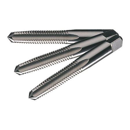 Cle-Line HSS Taper, Plug and Bottoming Straight Flute Hand Tap Set 0404 Cle-Line Bright 4-Flute GH2, N10-24UNC C00333