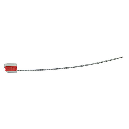 TYDENBROOKS EZ Loc Zinc Cable Seal, Laser Marked Type, PK100 VCEZ33212WHIRELSTG-GRAI