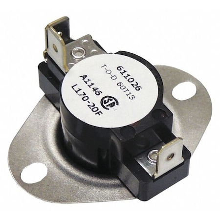 Supco Thermostat, 1-1/2" D, 2" W, 1" H, Element Type: Insertion LD170