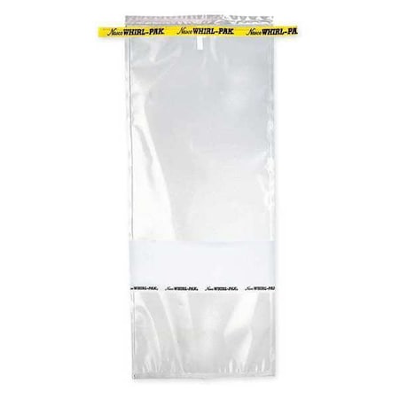 Whirl-Pak Sampling Bag, Write-On, 69 oz., 15" L, PK500 B01515