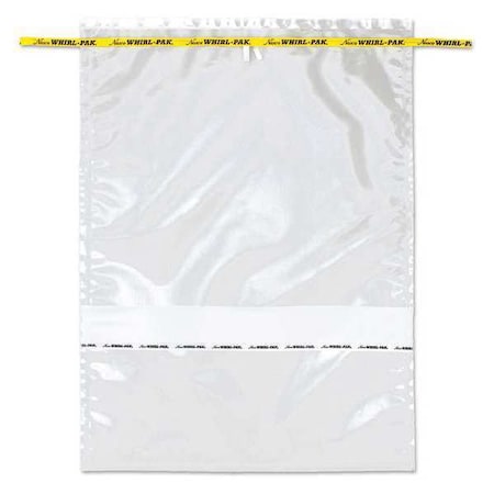 Whirl-Pak Sampling Bag, Clear, 184 oz., 20" L, PK100 B01447