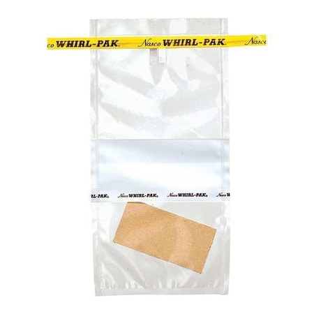 Whirl-Pak Sampling Bag, Clear, 18 oz., 9" L, PK100 B01245