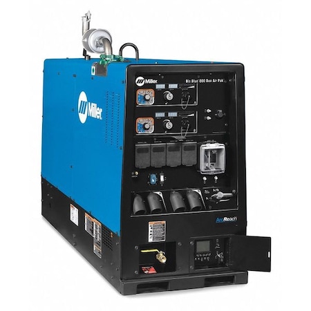 Miller Electric Engine-Driven Welder, Big Blue 800 Duo Pro Series, Electric Start, 65.7 hp, Diesel, 27,000 W Peak 907752001