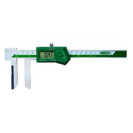 Insize Digital Caliper, SS, 0-6-6"/15-150mm Range 1123-150A