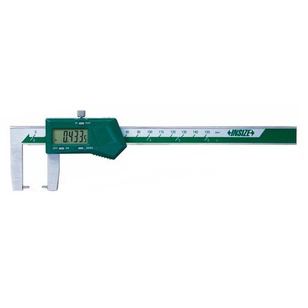 Insize Digital Caliper, SS, 0-6"/0-150mm Range 1185-150A