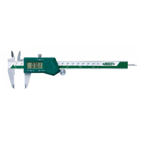 Insize Digital Caliper, SS, 0-12"/0-300mm Range 1193-300