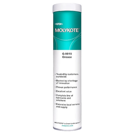 Molykote 14.1 oz, Cartridge, Mineral, Green 4086339