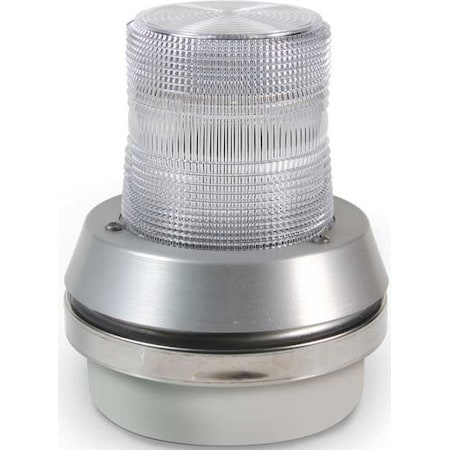 Edwards Signaling Horn Strobe, Horn, Pulse, 120VAC, 85 dB, Cast Aluminum, Clear Lens, Gray Housing, Surface Mount 51XBRFW120A
