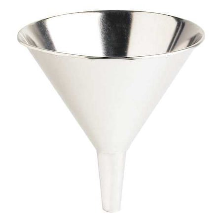 LUBRIMATIC Funnel, 10 oz., Tin, Silver 75-009