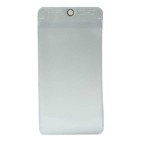 Accuform Tag Pouch, Clear, 7in H x 4in W, Plastic DTH717